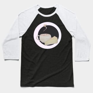 Latte and cake aquarelle Baseball T-Shirt